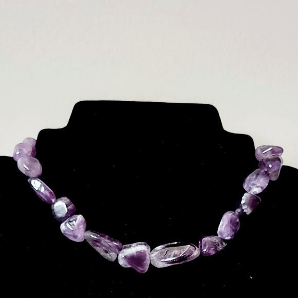 925 Sterling Silver Amethyst Necklace - Picture 1 of 3